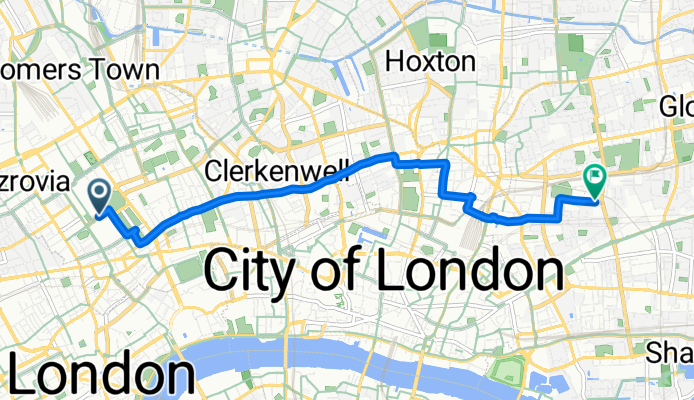 Malet Street, London to Hemming Street, London