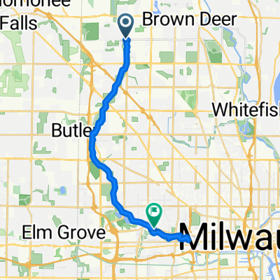 W Bradley Rd, Milwaukee to W State St, Wauwatosa
