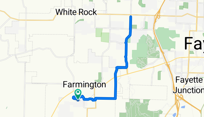 S Amber Dawn Ave, Farmington to S Amber Dawn Ave, Farmington