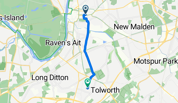 Kingston upon Thames, Kingston Upon Thames to Oakleigh Mews, Surbiton