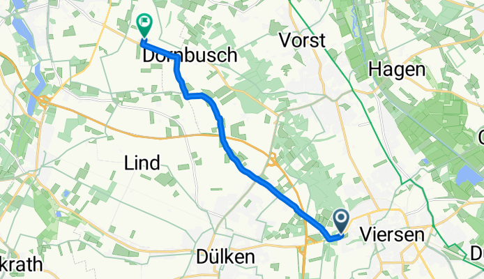 Dülkener Straße, Viersen nach Bocholt, Nettetal