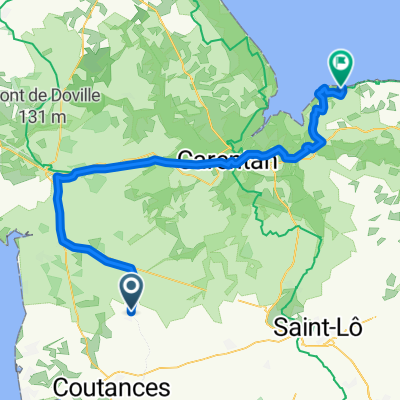 From Coutances to Grandcamp-Maisy