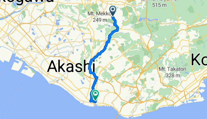 Shijimichohigashijiyugaoka 1-Chōme, Miki to Oakashicho 1-Chōme, Akashi