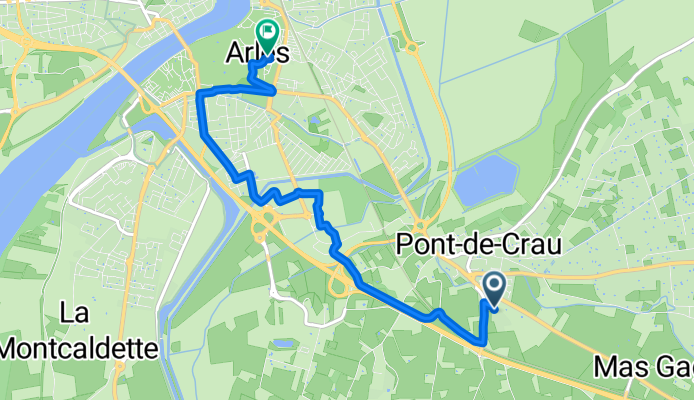 Chemin Dit Draille Marseillaise, Arles nach Place de la Major, Arles