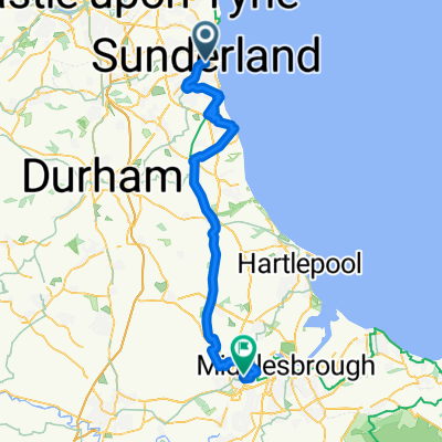 D5  Sunderland to Stockton-on-Tees