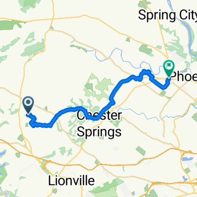 Hampshire Ln, Chester Springs to Kimberton Rd, Phoenixville