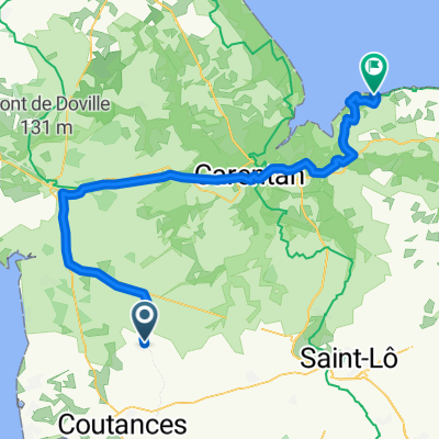 From Coutances to Grandcamp-Maisy