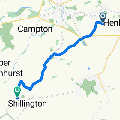 Broad Street, Shefford to Greenfields, Hitchin