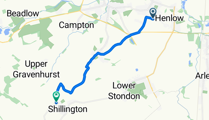 Broad Street, Shefford to Greenfields, Hitchin