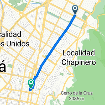 Carrera to Avenida Caracas 58-26