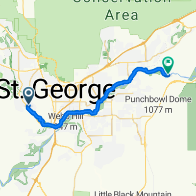 Santa Clara and Zion River Bike Path