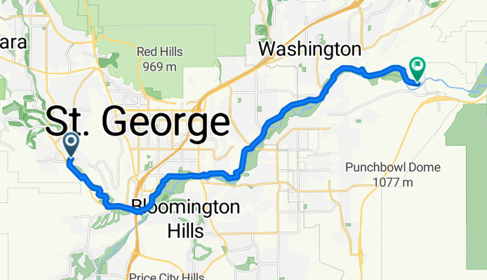 Santa Clara and Zion River Bike Path