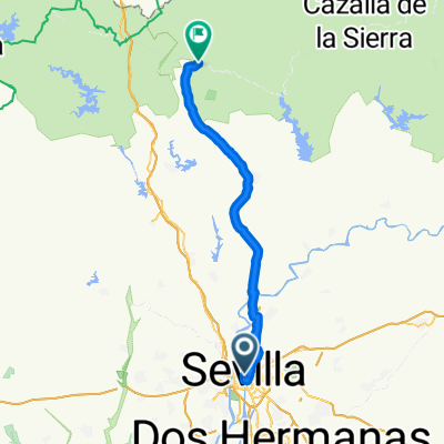 Calle Villegas, Seville to Paseo la Palmera, Almadén de la Plata