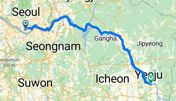 Seoul - Yeoju + Yeoju - Koesan