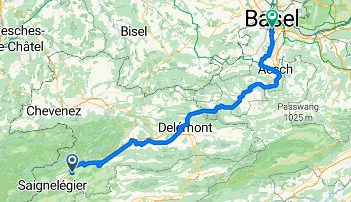 Von Montfaucon bis Basel