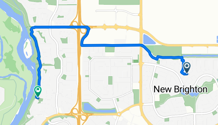 Brightoncrest Common SE, Calgary to Mount Alberta Pl SE, Calgary