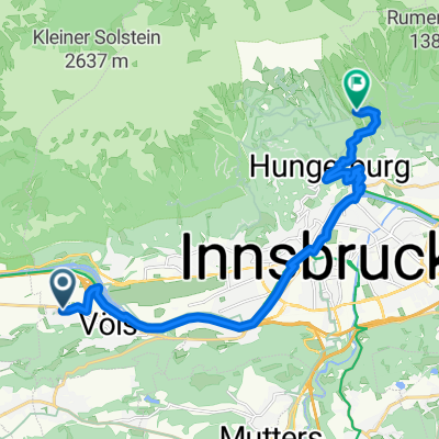 Maximilianstraße, Völs nach Rosnerweg, Innsbruck