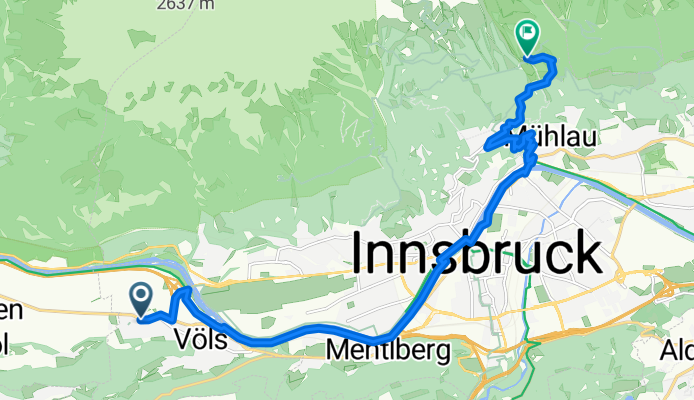 Maximilianstraße, Völs nach Rosnerweg, Innsbruck