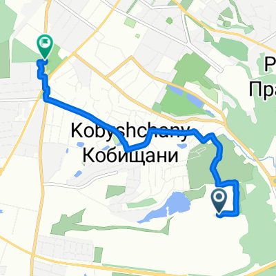 Маршрут в вулиця Раїси Кириченко