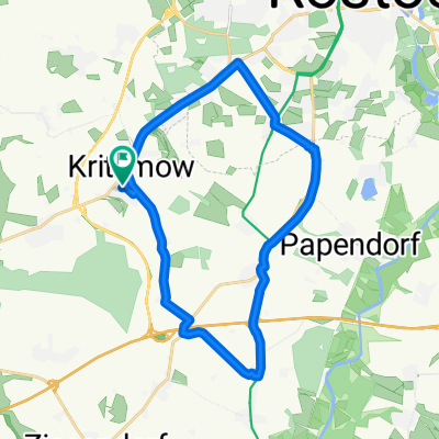 Kritzmow - Buchholz Heide  - Pölchow - Niendorf - Sandkrug - Biestow - Friedhof - Kritzmow