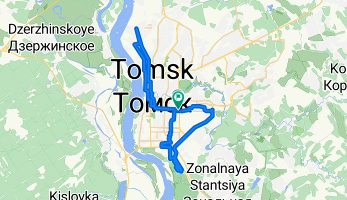 Маршрут в улица Никитина