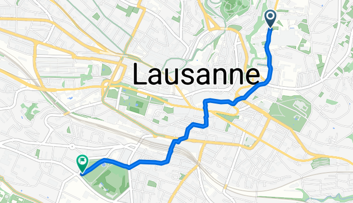 Itinéraire vers Avenue de Cour