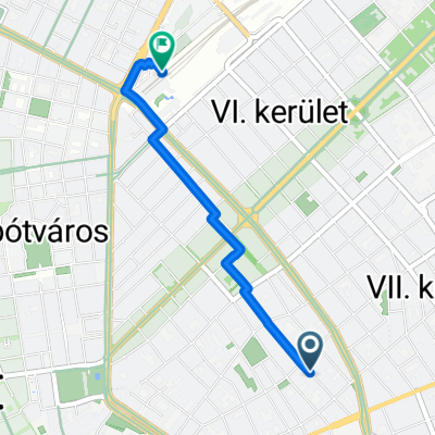 Akácfa utca, Budapest to District VI, Budapest