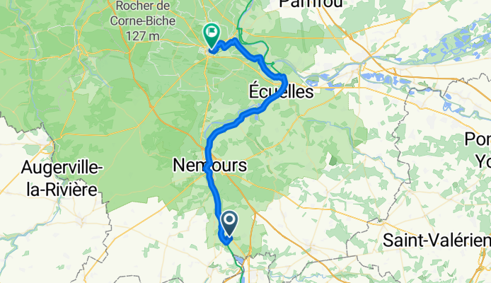 Avenue du Maréchal Leclerc, Souppes-sur-Loing to Rue Richelieu, Fontainebleau