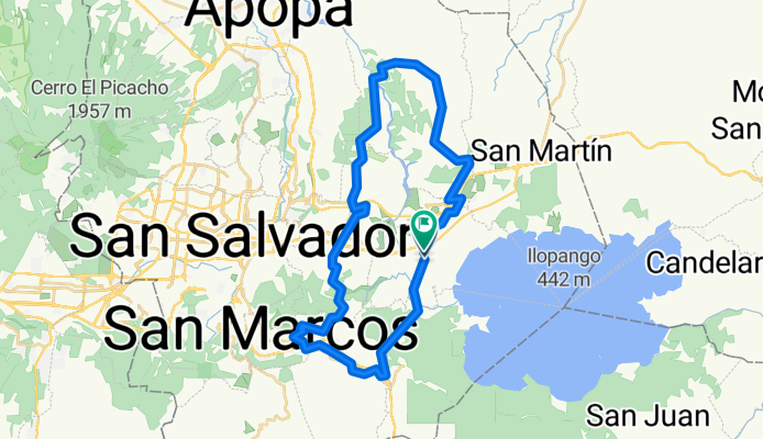 ruta hacia San salvador