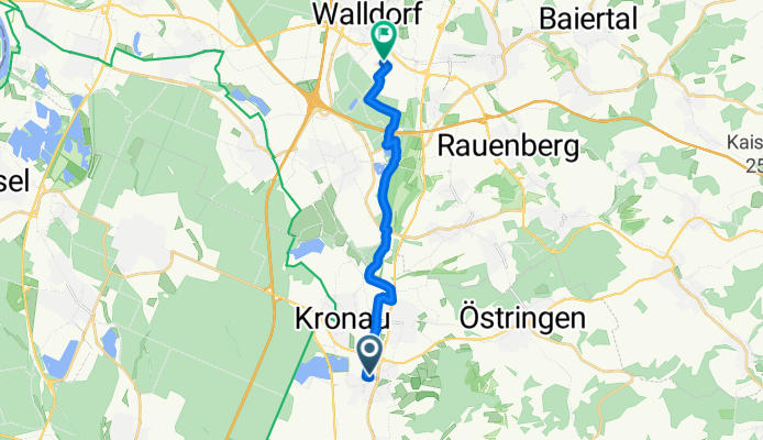 In der Gänsweide, Bad Schönborn to Industriestraße, Walldorf