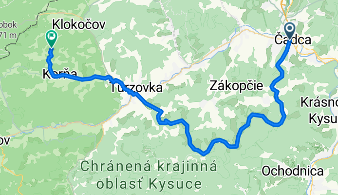 CA- Chot.kopec- Turzovka- Korňa- Šlahorka