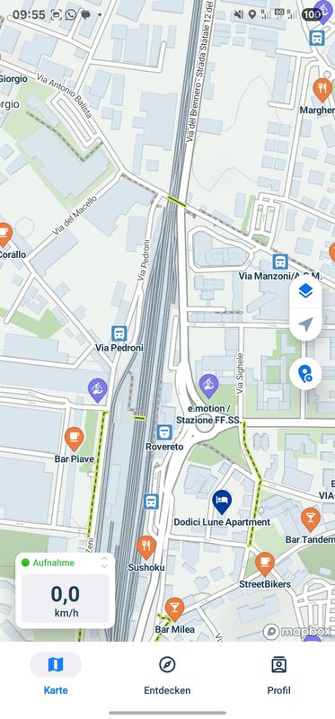 Via Benaco nach Piazzale Paolo Orsi