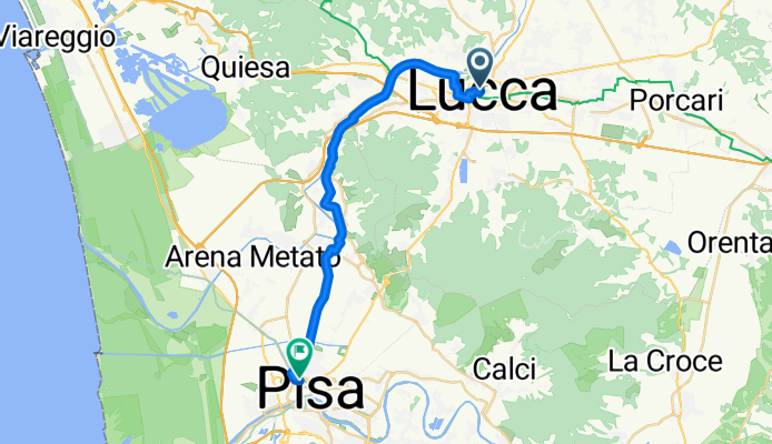 Lucca nach Pisae
