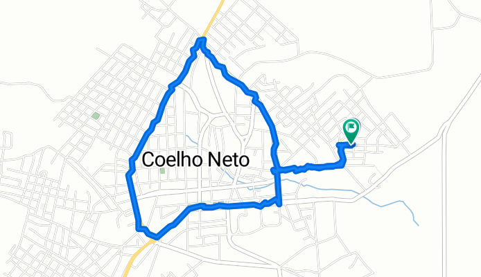 Rota desde Rua Netuno