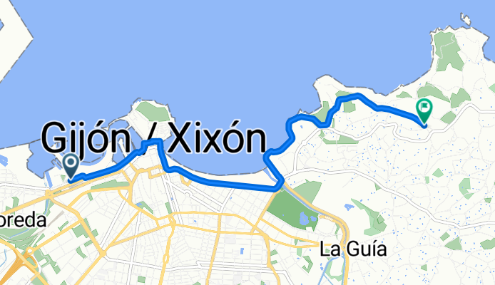 Ruta en Gijón