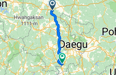 의성군에서 북리, 대구광역시까지