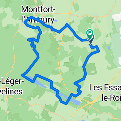 Allée de la Pépinière, Saint-Rémy-l'Honoré à Allée de la Pépinière, Saint-Rémy-l'Honoré