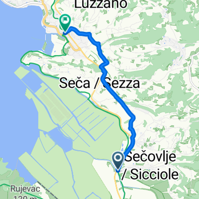 Sečovlje, Sečovlje nach Obala, Portorož