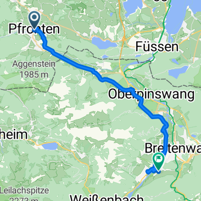 Vilstalstraße nach Schloßbergweg