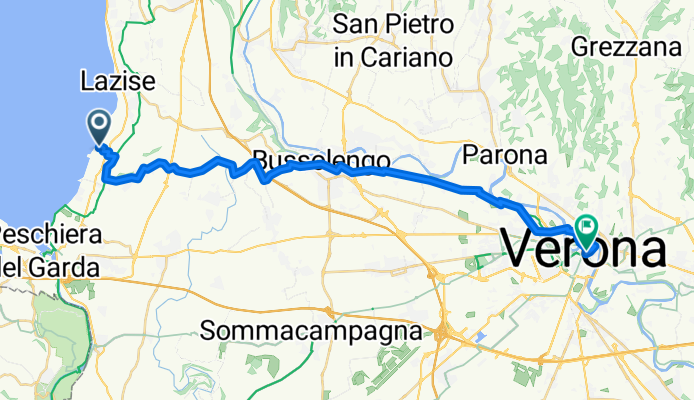 Strada del Roccolo nach Piazza Bra