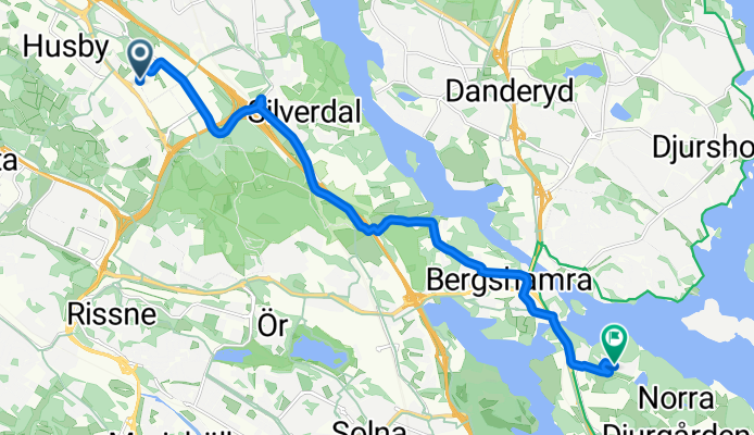 Gullfossgatan, Kista to Forskarbacken, Stockholm