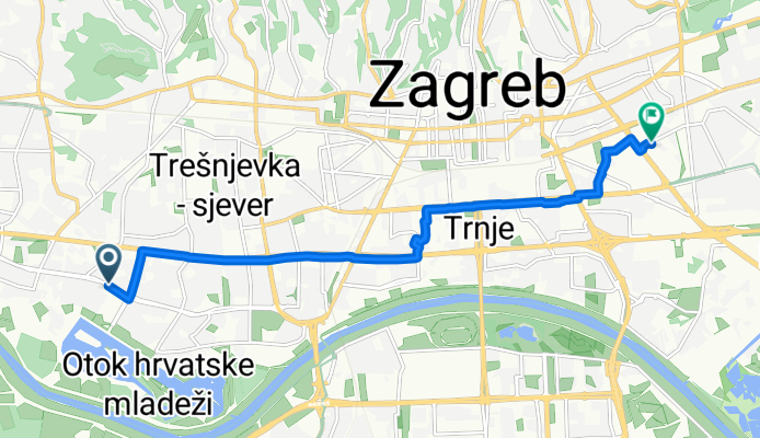 Kutnjački put, Zagreb to Peščenica – Žitnjak, Zagreb