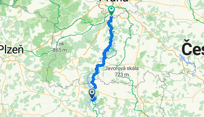 Treil 10: Von Zvíkovské Podhradí bis Zbraslav (Prag)