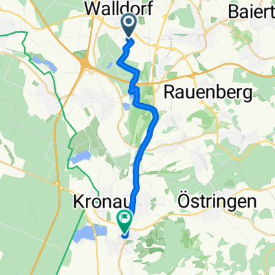 Industriestraße, Walldorf to In der Gänsweide, Bad Schönborn