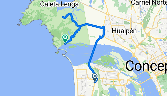 Ruta desde Avenida Pedro Aguirre Cerda