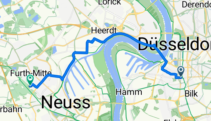 Bilker Allee, Düsseldorf nach Broichstraße, Neuss