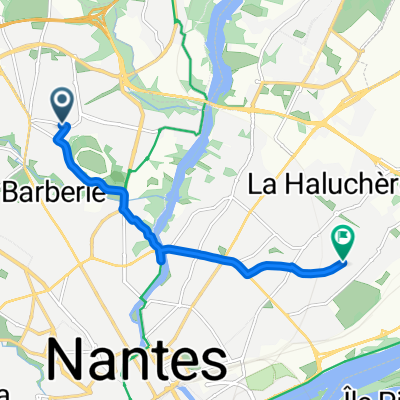 Rue de la Fantaisie, Nantes à Rue des Floralies, Nantes