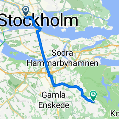 Hantverkargatan, Stockholm to Emågatan, Bagarmossen