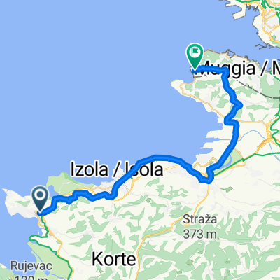 Letoviška pot, Portorož nach Strada per Lazzaretto, Muggia