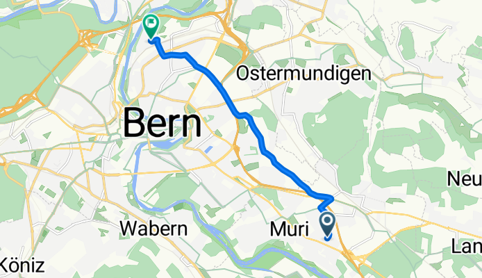 Thunstrasse, Muri b. Bern nach Dändlikerweg, Bern